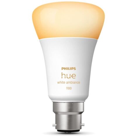 Philips Hue White Ambiance Lampadina LED Smart, Attacco a Baionetta B22, Luce Bianca da Calda a Fredda, Dimmerabile, 15.5W (1/4)