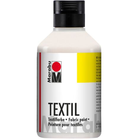 Marabu 17160075073 – Colore per Tessuti, 250 ml, Colore Bianco (Etichetta in Lingua Italiana Non Garantita) (1/4)