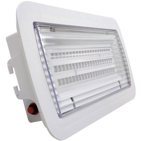 LED ATOMANT Luce di Emergenza LED da Incasso o Soffitto, Impermeabile (IP65), Per uso Esterno, 8W, 2 Hore di Autonomía, 450 Lumen