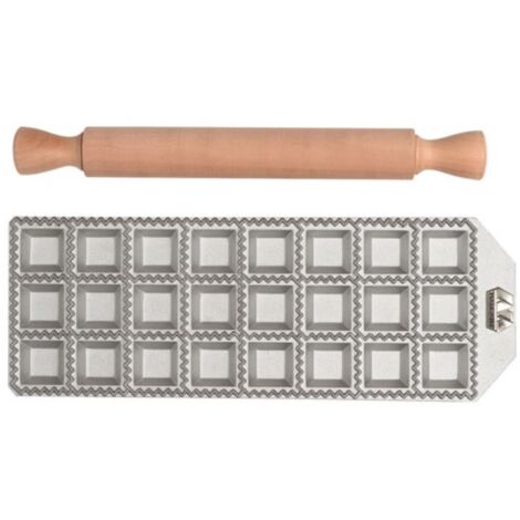 FORMA RAVIOLI MARCATO TAGLIA QUADRA 24 PZ. + RULLO