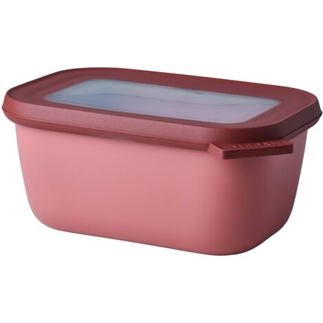 Mepal Multi Bowl Cirqula Rotonda 1250 Ml – Contenitore Ermetico In Plastica Con Coperchio – Adatto A Microonde, Frigo E Congelatore, Vivid Mauve