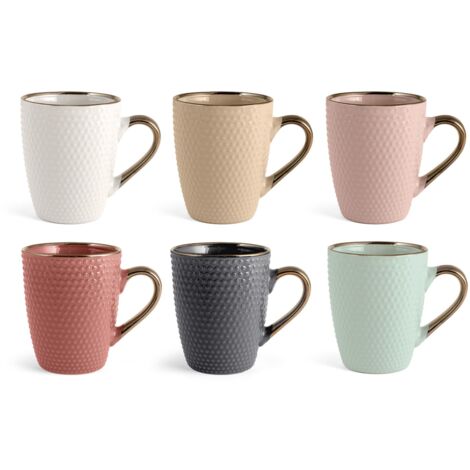 H&h set 6 mug dots in colori assortiti cc 260 (1/4)
