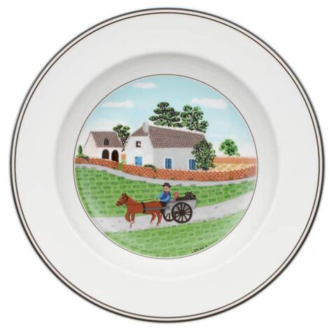 Villeroy & Boch Design Naif Piatto Fondo Contadino, Porcellana, Variopinto, 21 cm (1/2)