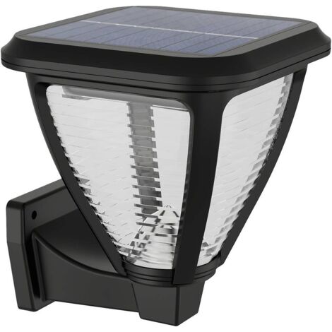 Philips LED Vapora Lampada Solare da Parete per Esterni, Luce Bianca Calda, 1.5W, IP44, Nero