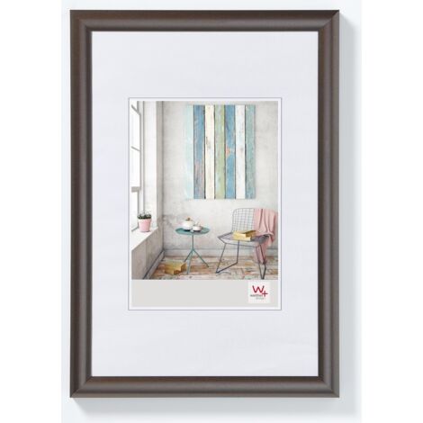 Cornice Per Foto Walther 50x70 Cm – Bianca, Con Vetro Lavabile E Supporto A Baionetta, Design Rettangolare