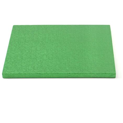 0931833 DECORA - SOTTOTORTA QUADRATO VERDE 30 X 30 X H 1,2 CM (1/3)