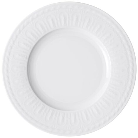Villeroy & Boch Cellini Piatto Piano, 27 cm, Porcellana Premium, Bianco (1/3)