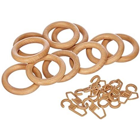 Ganci Pieghevoli Per Tende Rewagi – 12 Mm, Colore Beige, Perfetti Per Anelli