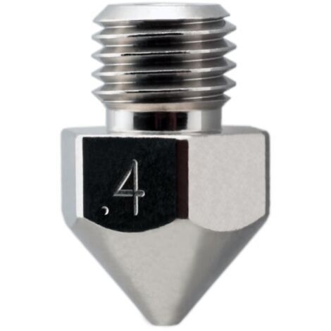 Micro Swiss placcato ugello resistente all'usura per Creality CR-10S Pro/CR-10 MAX originale hotend SOLO (filettatura M6x.75mm) .4mm (1/4)