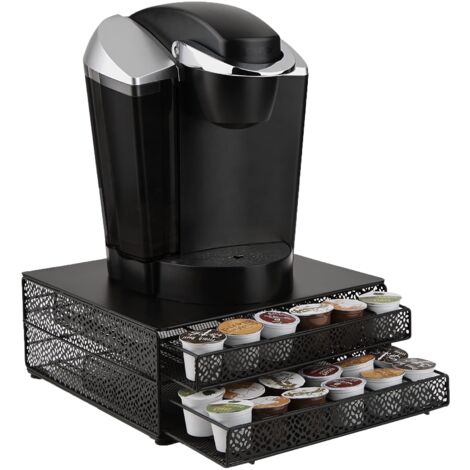 Mind Reader 'Jumbo' per 72 capsule Dolce Gusto/Keurig K-Cup/Verismo / CBTL, cassetto portaoggetti per caffè nero