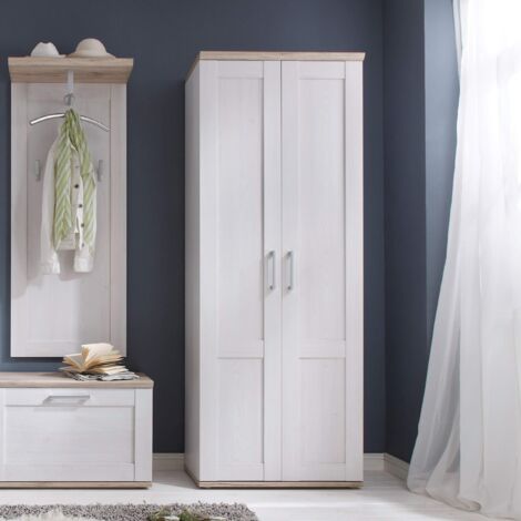 Mobile Alto Per Bagno Stella Trading Spice - Bianco Lucido, 40x199x32cm, Con Ripiani E Cassetti - Foto 9