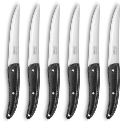 Lou Laguiole 868000 mb02bp7 coltelli da carne, Acciaio inossidabile, Nero, 27,5 x 20 x 3 cm (1/4)