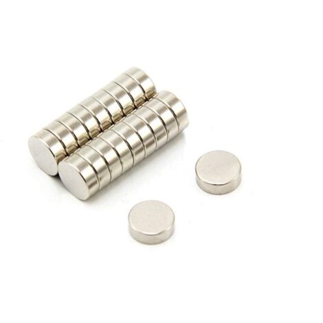 20 Magneti Al Samario Cobalto – Disco 9x3mm, 1kg Di Forza, Alta Temperatura 300°C Per Motori E Sensori