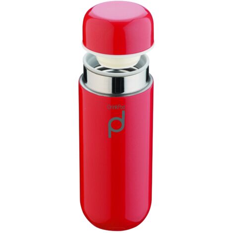 Grunwerg Pioneer Thermos DrinkPod in Acciaio Inox, Acciaio Inox 18/10, Colore: Rosso, 0,2 L (1/5)