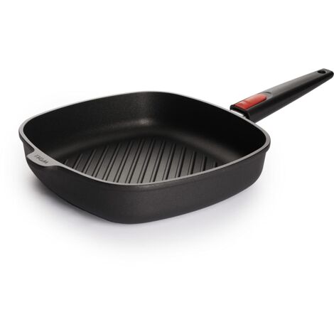 Woll 1628-1N Titanium Nowo - Padella per Carne in ghisa, 28x28 cm 28 cm Nero (1/4)