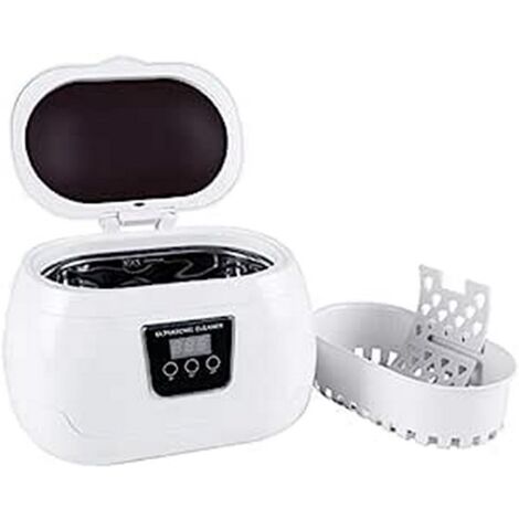 Uten Pulitore Ultrasuoni 600ml, Lavatrice Ultrasuoni in Acciaio Inox, Detergente ad Ultrasuoni per Uso Domestico, Vaschetta Ultrasuoni Portatile per Occhiali Gioielli Orologi (1/5)