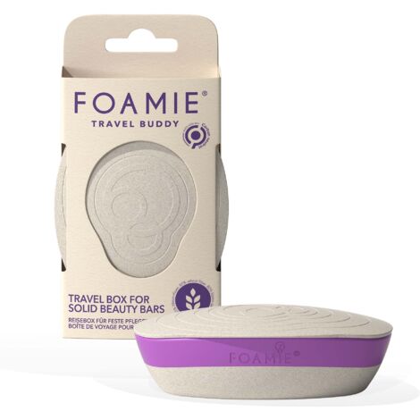Portasapone da Viaggio 2 Pezzi Con Sacchetti, Coperchio e Contenitore Portatile per Bagno, Casa, Campeggio (Viola, Verde