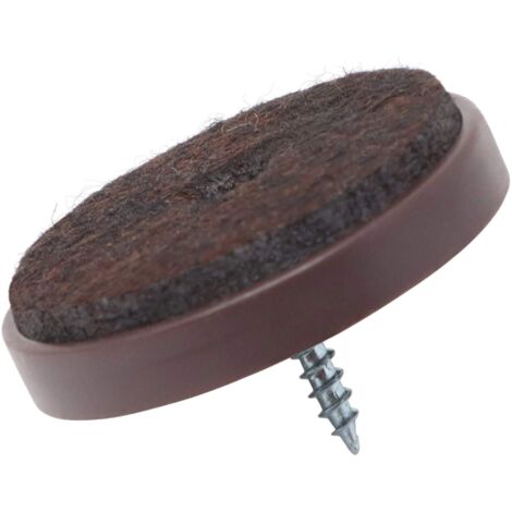 Gamba Per Mobili Plastica Marrone Spazzolato L 40 X P 40 Mm, H 15 Cm