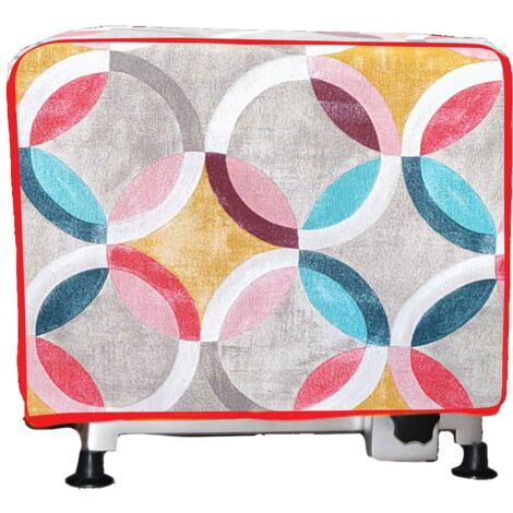 Copri affettatrice in cotone cm.38x44x29 Made in Italy (RITMO ROSSO)