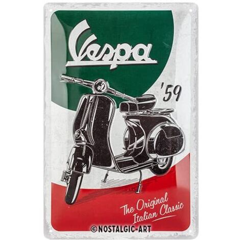 INSEGNA CARTELLO TABELLA Vetrofania Vespa Servizio Originale Diam. Cm