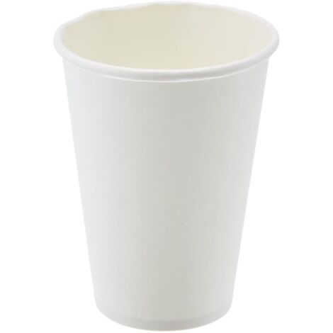 Heku 30903 30903-50 Bicchieri di Carta, 0,2 l, in Fibra Fresca con Rivestimento, Colore: Bianco, (1/2)