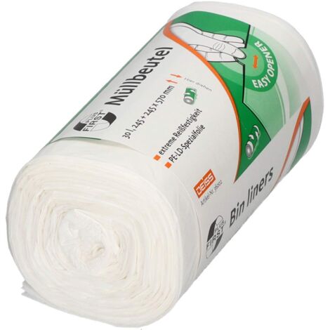 Deiss Premium Sacchi Immondizia 100 L - 700x1100 Mm, Tipo 100, 20 Pezzi Per Rotolo, Colore Blu, Resistenti