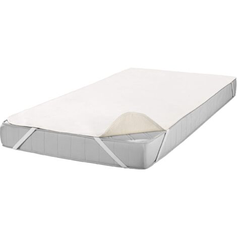 Setex 2107 090190 001 001 (SE0) - Coprimaterasso in molton, modello Classic, 90 x 190 cm, Cotone, Beige, 90 x 200 cm (1/4)