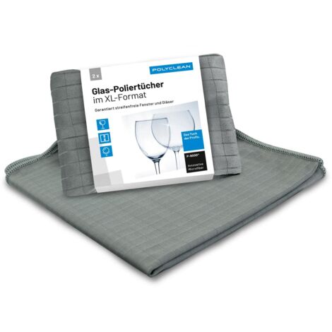 Set 2 Panni Microfibra TARENO – 60x40 Cm – Per Auto, Vetri, Cucina