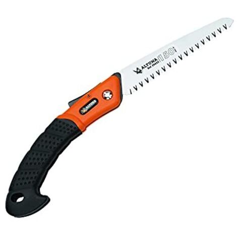 Altuna Seghetto da Potatura Pieghevole Sawing 29622 - Impugnatura Bimateriale - Dentatura Giapponese - Resistente e Molto Leggero - Sega Manuale per Legno con Lama Rettangolare