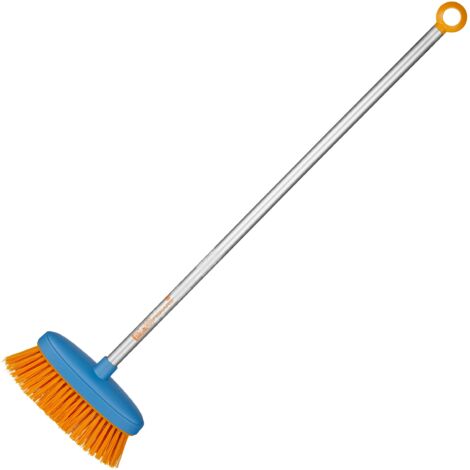 Fiskars Scopa per bambini, Lunghezza: 80 cm, Setole in plastica/Manico in alluminio, Blu/Arancione, MyFirst Fiskars, 1001418