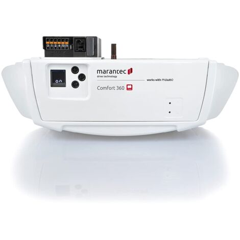 Marantec Comfort 360 - Set con 2 trasmettitori manuali, azionamento elettrico per porte da garage, porte sezionali e cancelli basculanti, colore: Bianco (1/4)