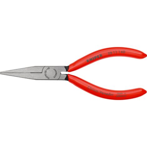 KNIPEX 30 11 140 SB Pinza per meccanica - a becchi lunghi rivestiti in resina sintetica atramentata nera 140 mm