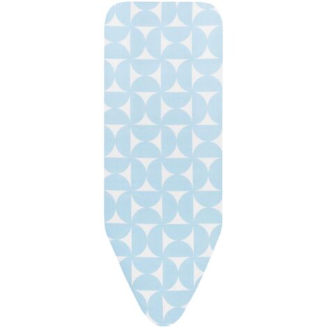 Brabantia - Copriasse da Stiro C - 124 x 45 cm - Solo Strato Superiore - Strato di Schiuma 2 mm - Per Ferri da Stiro e a Vapore - Cordoncino di Fissaggio e Stretch-System - Fresh Breeze (1/3)