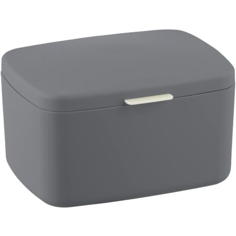 Contenitore da bagno con coperchio Barcelona antracite