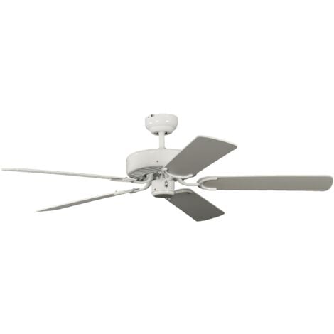 Pepeo Gmbh Ventilatore da Soffitto Potkuri, Bianco, 132 Cm