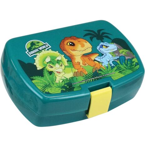 Fun House 006067 Jurassic World - Scatola per dinosauri per bambini, altezza 6,5 x larghezza 17 x profondità 13,5 cm, colore: verde (1/3)