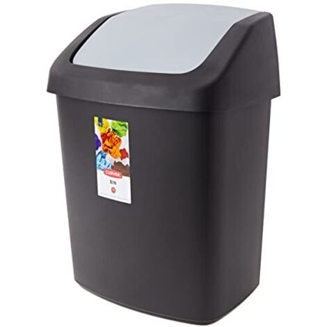Curver Pattumiera a Pedale Doppia Deco 26L+26L Argento | Leroy Merlin