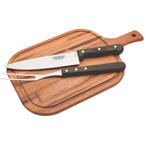 Tramontina 29899/301 Churrasco Set di Posate, Colore: Marrone Chiaro (3 Pezzi) (1/5)