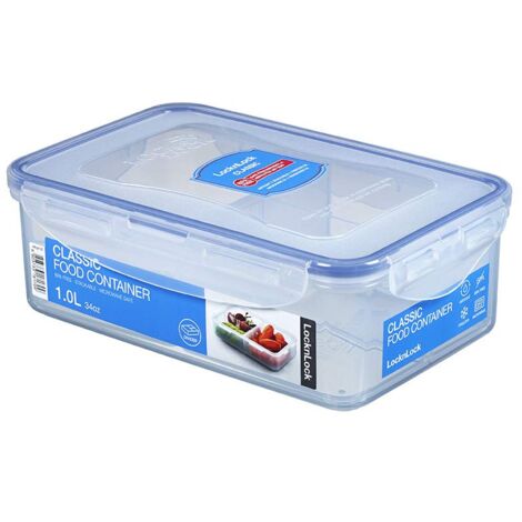 Lock & Lock HPL834 Contenitore Rettangolare 3,9L – Ermetico, Impilabile, Per Alimenti, Adatto A Microonde E Freezer