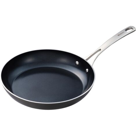Kyocera Padella in ceramica, con rivestimento antiaderente in ceramica, 26 cm, priva di PFAS/PTFE, manico in acciaio inox, adatta a tutti i piani cottura, CFP-L10
