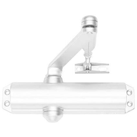 Tesa DC120-9016 Assa Abloy - Chiudiporta con braccio snodato per porte, colore: Bianco DC120