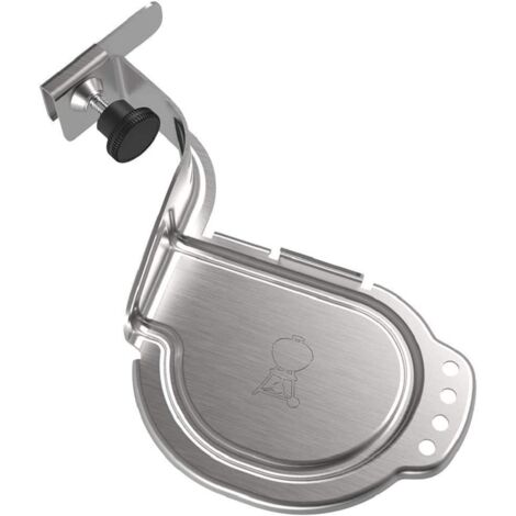 Weber Supporto termometro Carne Kettle iGrill, Piattaforma per Griglie a Carbone e affumicatori da 47cm, 57cm e 67cm, Accessori per Barbecue per Cucinare e SUP. cotturare all'aperto - Argento (7240) (1/4)