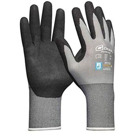 Gebol Master Flex Guanti da lavoro per uso universale Guanti in nitrile dermatologicamente testati Per uomo Taglia L (Gr 9) Grigio 1 paio (1/4)