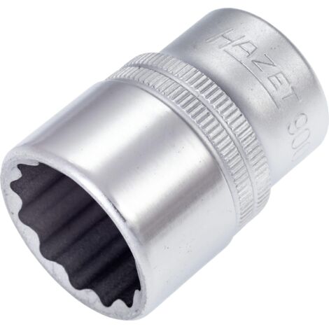 Hazet 900Z-22 Inserto Chiave a Bussola Doppio Esagono, Argento, Attacco Quadro, Cavo, 12.5 mm 1/2 di Pollice (1/2)
