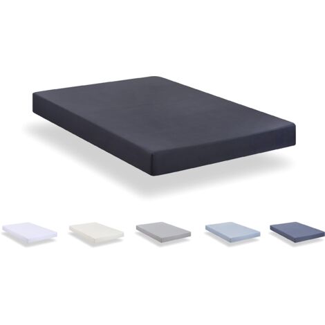 Todocama - Lenzuolo con angoli in microfibra spazzolata extra morbido (letto 105 x 190/200 cm, grigio scuro)