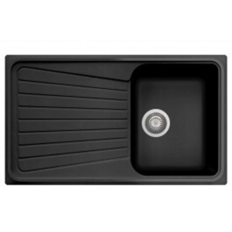 Lavello composito cucina Plados SP0791 una vasca - UG 70 Nero Matt