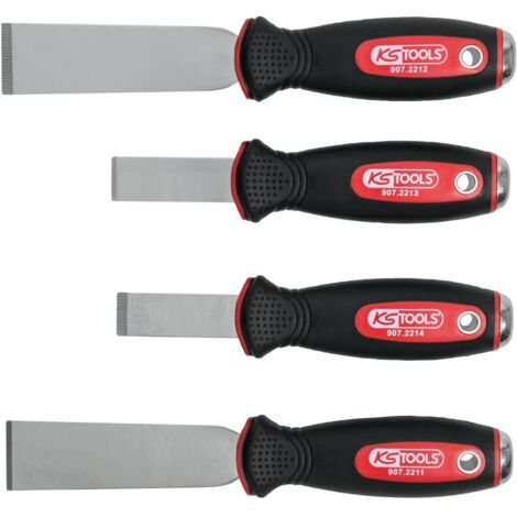 KS Tools 907.2210 Serie di raschietti a scalpello,4 pz