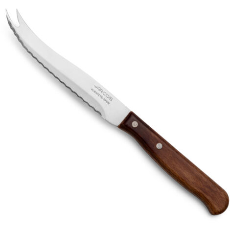 Coltello per formaggio Arcos Latina 102501 in acciaio inox Nitrum e mango legno compresso con lama da 10,5 cm in blister.