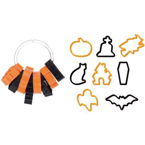 Tescoma 630907 , formine tagliabiscotti Delicia per Halloween, 8 pezzi, colori assortiti (1/5)