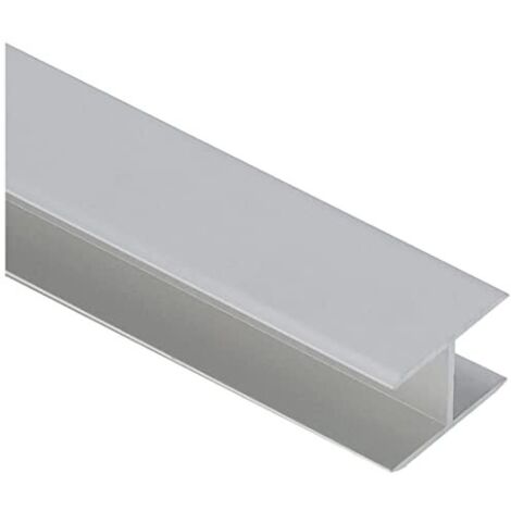 Alberts 030814 Profilo ad H autobloccante alluminio, anodizzato argento 1000 x 19,5 x 30 mm